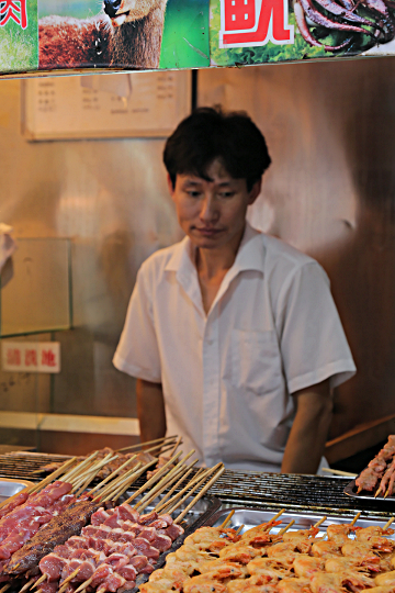 Beijing - Snake (left) and other interesting meats