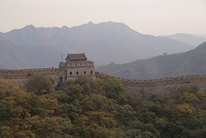 Great Wall of China at Mutianyu
 - At the top of China