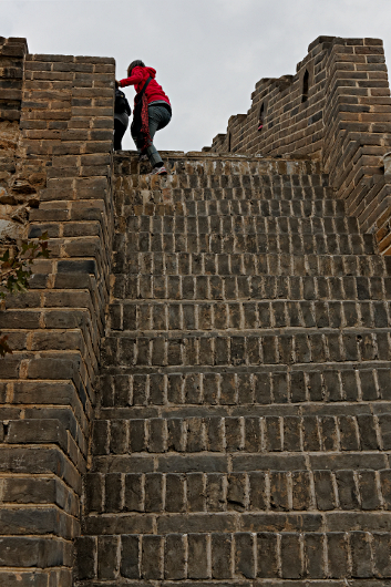 Great Wall of China at Mutianyu
 - Eventually made it to the top