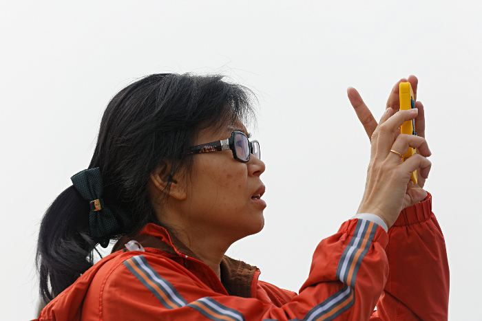 Great Wall of China at Mutianyu
 - Fellow photographer and climber