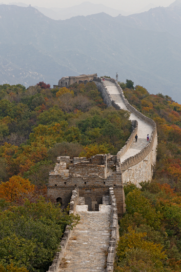 Great Wall of China at Mutianyu
 - Wall weaving through the mountains