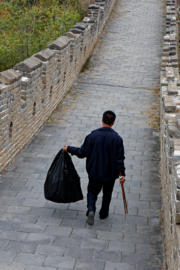 Great Wall of China at Mutianyu
 - Chops are used for cleaning too