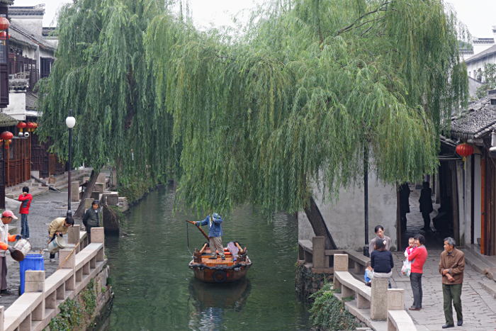 Shanghai Water Towns - Gondola on a Canal