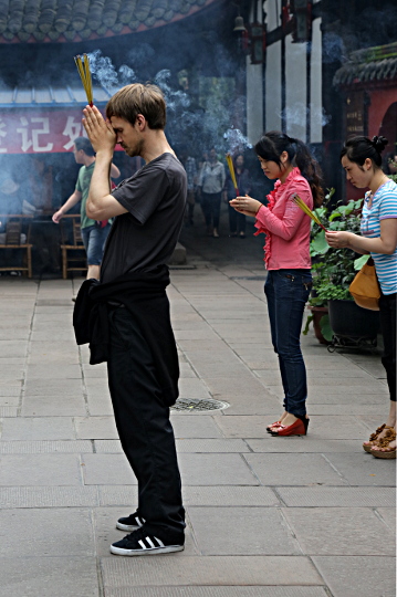 Szechuan Province, China
 - Mathias Offering Incense