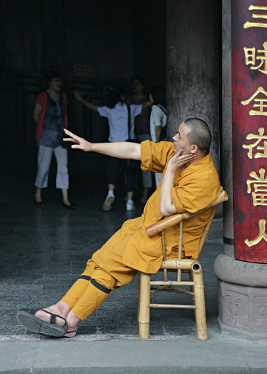 Szechuan Province, China
 - Pointing Monk