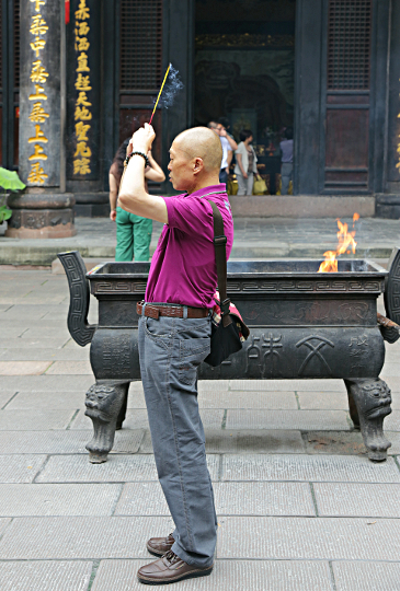 Szechuan Province, China
 - Waving Incense