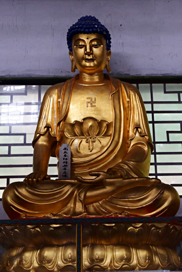 Mt Emei And Leshan - Buddha with Swastika