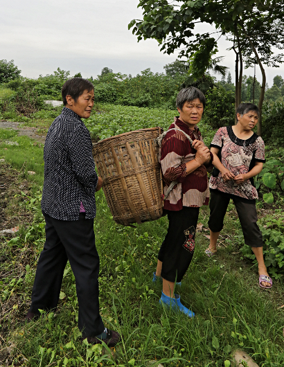 Szechuan Province, China
 - Peasant ladies from the area of the graves