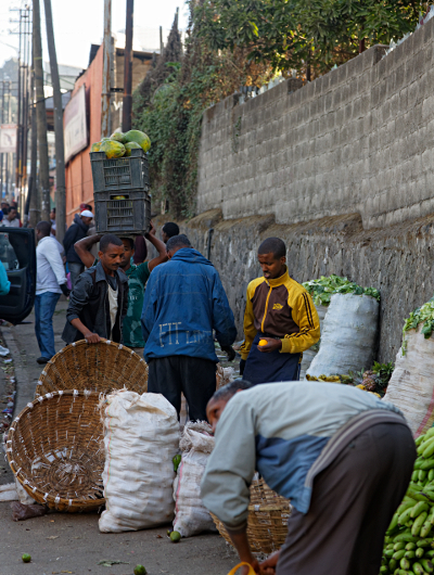 Visit to Addis Ababa - Market Veggies