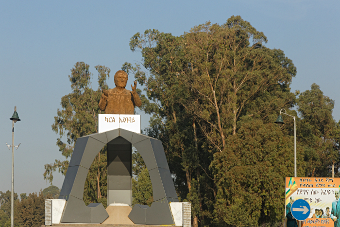 Visit to Addis Ababa - Street Statue