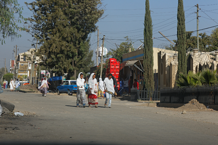 Visit to Addis Ababa - Walking Down the Street