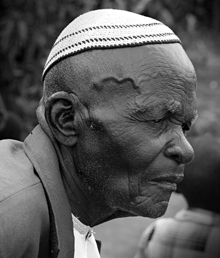 Africans in Black & White - Abayudaya Elder, Putti, Uganda