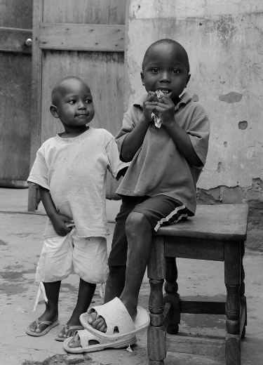 Africans in Black & White - At Kakungulu's House, Mount Elgon, Uganda