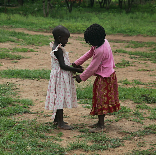 Visiting the Abayudaya Tribe in Putti, Uganda - Girls Playing