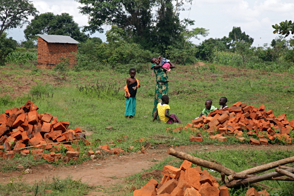 Visiting the Abayudaya Tribe in Putti, Uganda - Strewn Mud Bricks