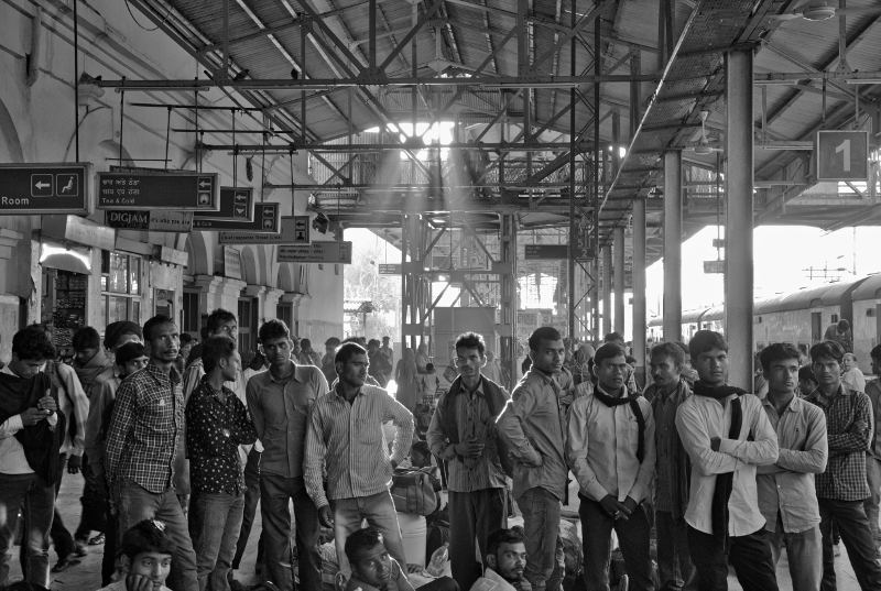 Ehibition in Yerushalayim - Down by the Station Early in the Morning - Amritsar