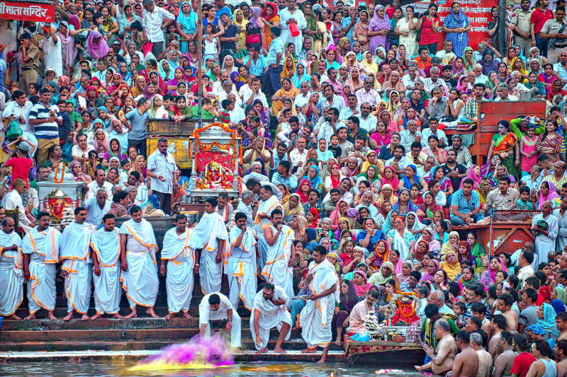 Ehibition in Yerushalayim - Evening Ceremony on the Ganga, Haridwar