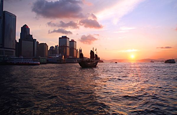 Hong Kong - Sunset on Hong Kong Island