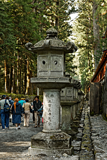 Nikko -- at the Shrine of Shogun Tokugawa Ieyasu and his grandson Iemitsu - Stone Lanterns