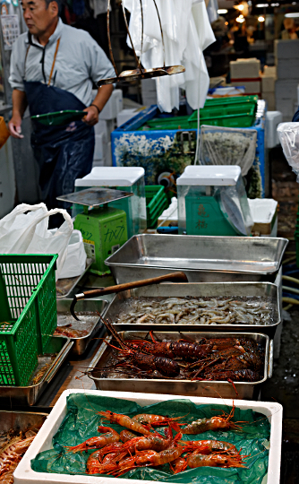 The largest Fish Market in the world - Various Seafood on Display for Sale