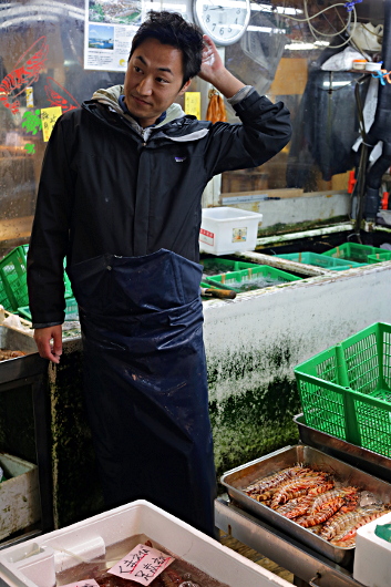 The largest Fish Market in the world - Hairy Something Seller