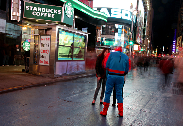 New York in November 2011 - Spiderman in Times Square