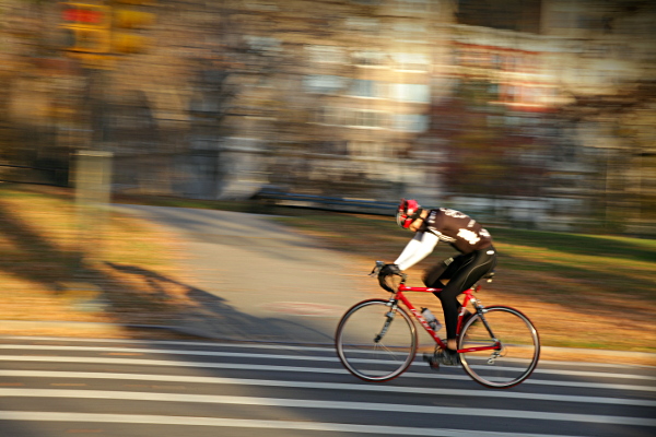 New York in November 2011 - Central Park Cyclist