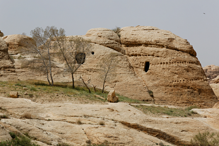 Petra - Grave along side of Wadi Musa