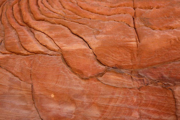 Petra - Red rock face