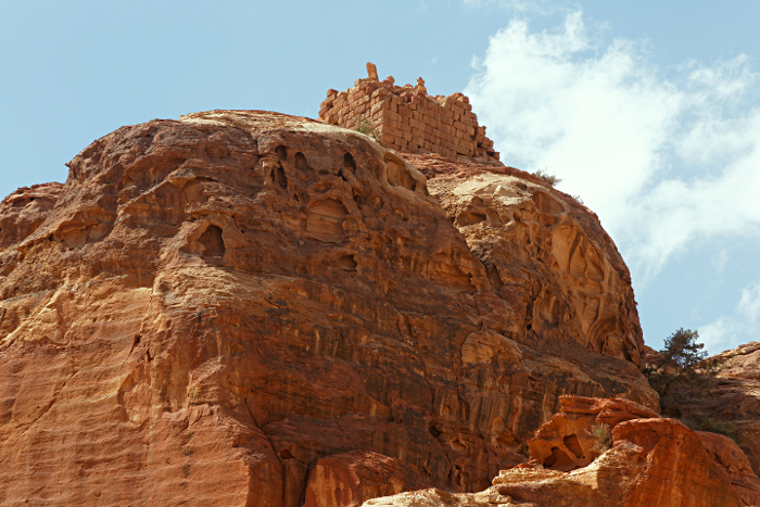 Petra - Ruin at the top of the mountain