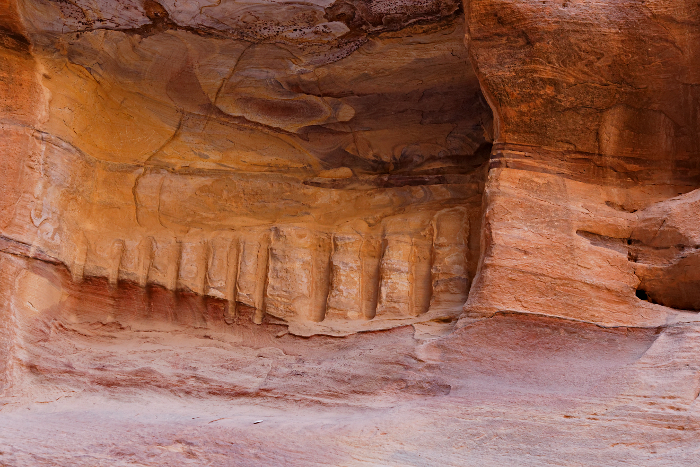 Petra - Siq wall carvings