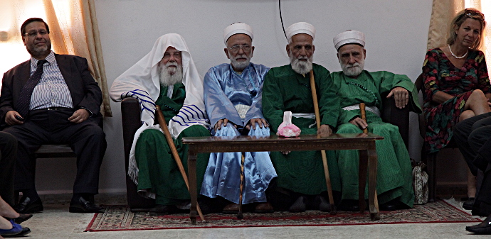 Samaritan, Shomronim, Passover Sacrifice - Head Cohanim at the Reception