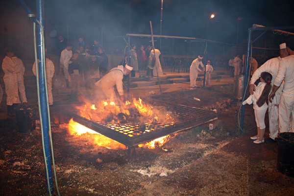 Samaritan, Shomronim, Passover Sacrifice - Sacrifice on the altar