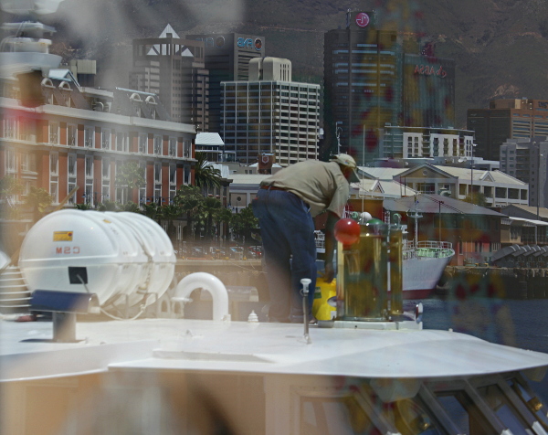 Cape Town - Cape Town Harbour, Table Mountain in Background