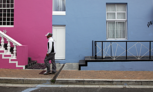 Cape Town - Pink and Blue Houses, Cape Town