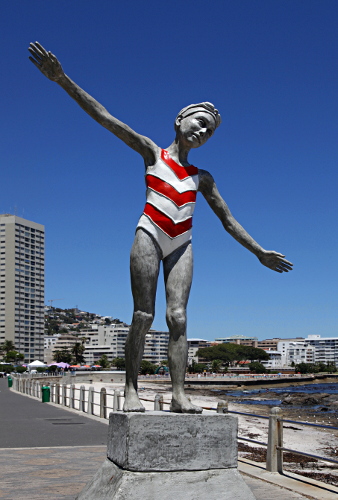 Cape Town - Sea Gull Girl, Sea Point, Cape Town