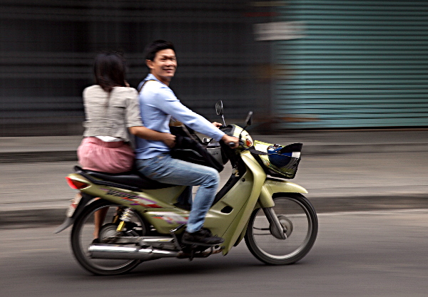 Thailand - Many Thai Ladies Ride Side Saddle Because of Modesty