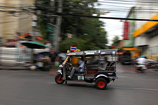 Thailand - Black Tuk Tuk in Khoasan