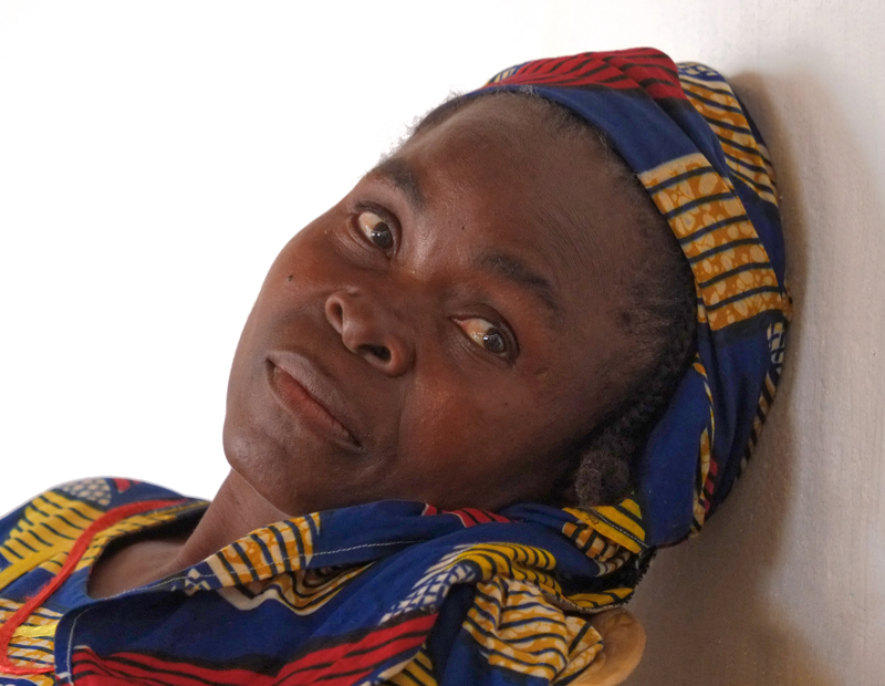 A Spiritual Experience in Africa - One of the members of the Bnei Yeshuroun congregation in the synagogue in the large county town of Sa'a, Cameroon